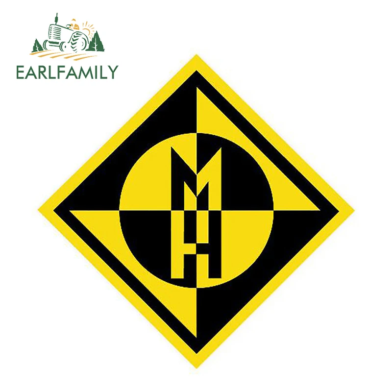 

EARLFAMILY 12cm X 12cm Machine Head Band Decal Fun Car Stickers SUV Window Trunk Vinyl Decals Car Styling Waterproof Accessories