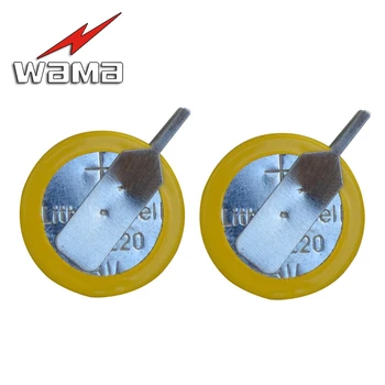 

2pcs Celi Left Knife 2-Pin CR1220 3V Battery with Welding Feet Conventional Horizontal Customized BIOS 1220 Coin Battery