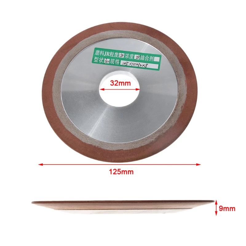 Replacement 125mm One Tapered Side Plain Resin Diamond Saw Blade Grinding Wheel