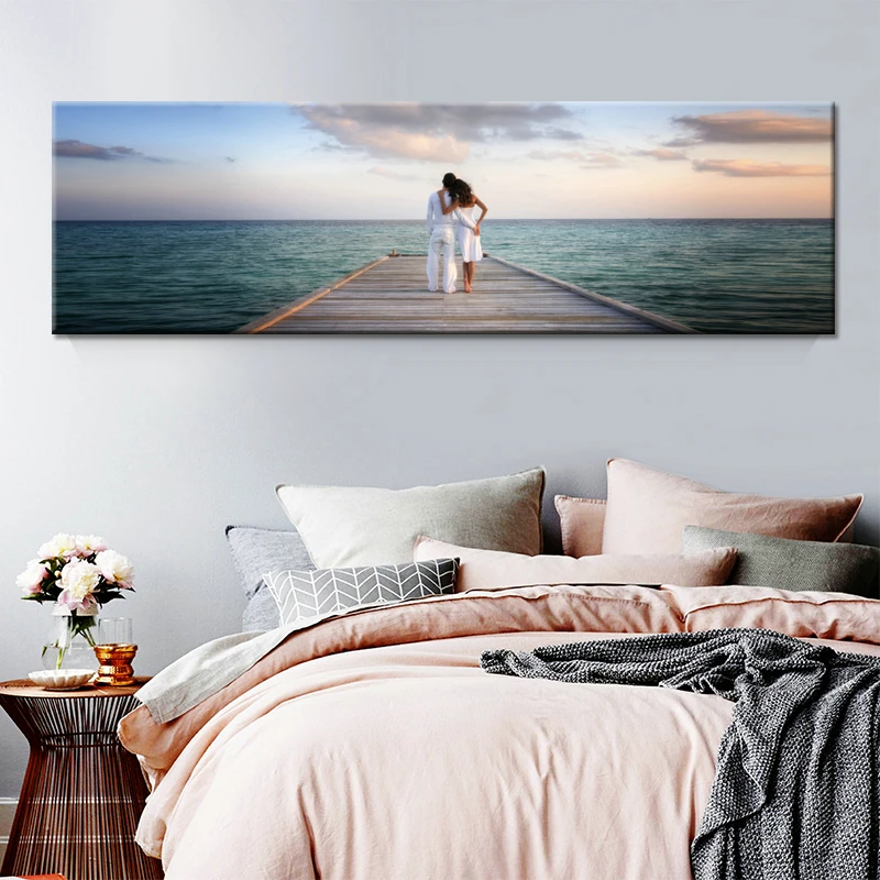 Seascape Blue Sky Sea landscape Clouds Canvas Painting Poster Print HD Modern Wall Art Pictures For Living Room Home Decoration | Дом и сад