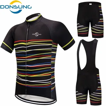 

DONSUNG Men Italy Cycling Jersey Set Ropa De Camisa Ciclismo Short Sleeve Bike Clothing Sport Jerseys Cycling Set Sportswears