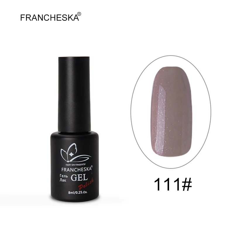 Francheska Гель-лак для ногтей Горячая Распродажа Зеленый Фиолетовый Серия oje nagels spulletjes полуперманентный замочить от длительного действия Гель-лак - Цвет: Francheska 111