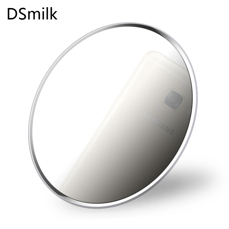 

DSmilk Mirror Wireless Charger Pad with LED Light 5W Charging for iPhone 8 X Samsung XiaoMi Charge Mobile Phone USB QI Device