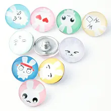 60 шт./лот смешанные цвета оптом Наручные часы «кролик» серебряные наручные часы стекло 18 мм защелкивающееся серебро для ручная работа серебро ювелирные изделия