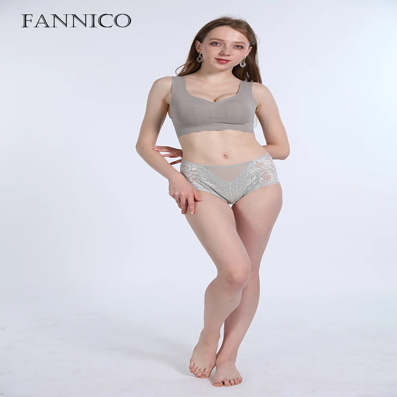

Fannico Women's hot fashion sexy slim underwear set lace bra 4 styles