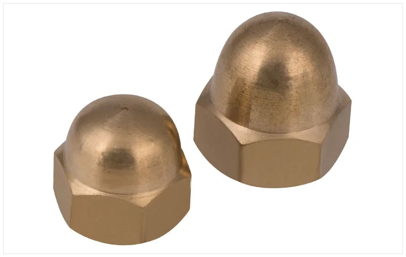 Brass Acorn Cap Nuts Dome Head Decorate Nut DIN1587 Assorted Sizes M3-M20 