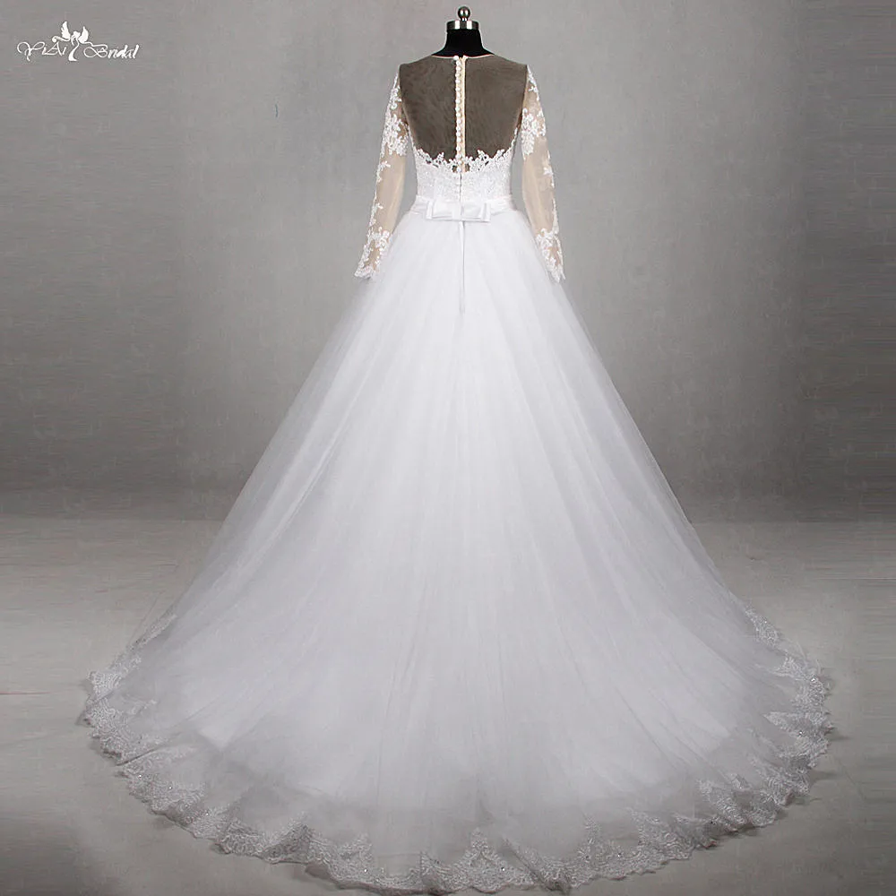 RSW1187 Yiaibridal реальная работа с длинным рукавом Съемная юбка женское свадебное