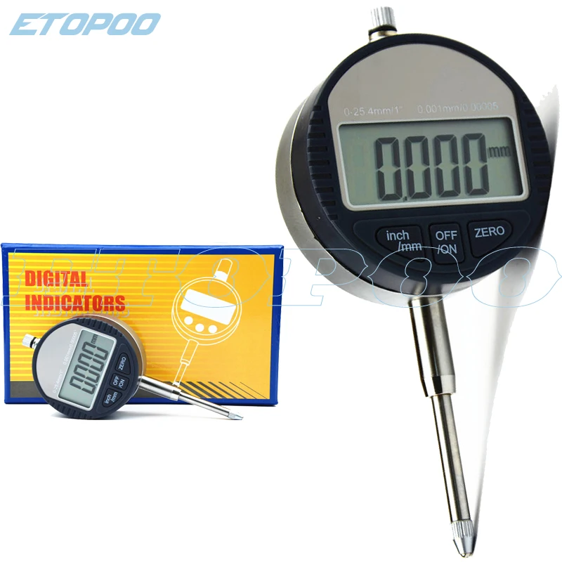 

0.001mm Digital Dial Indicator Precise Micrometer 25.4MM/1" Micrometro Meter Vertical Electronic Dial Gauge Tools RS232 Data Out