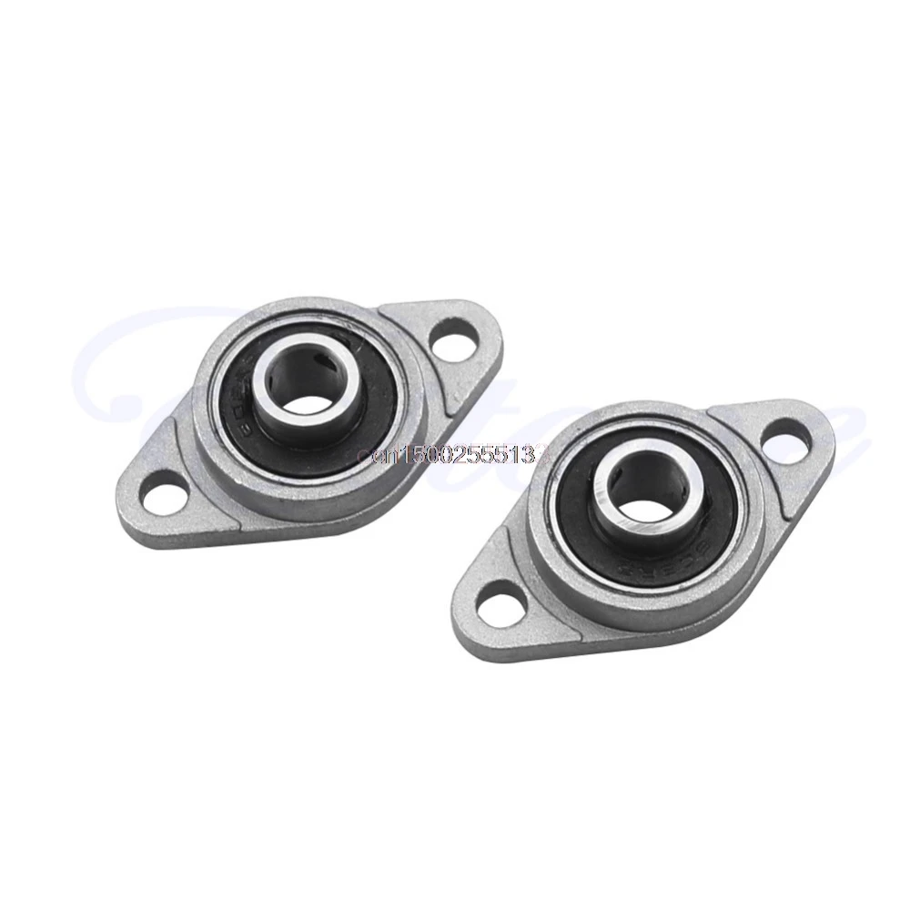 

2Pcs/set 8mm Bore Diameter KFL08 Pillow Block Bearing Flange Rhombic Bearings