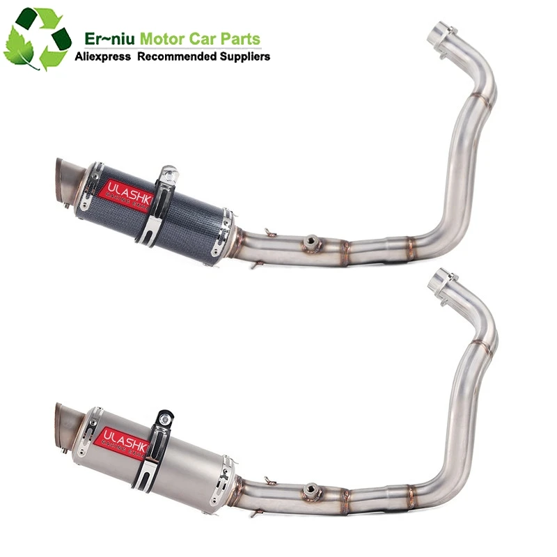 

Motorcycle exhaust muffler full system slip on for yamaha mt07 fz07 2014 to 2017