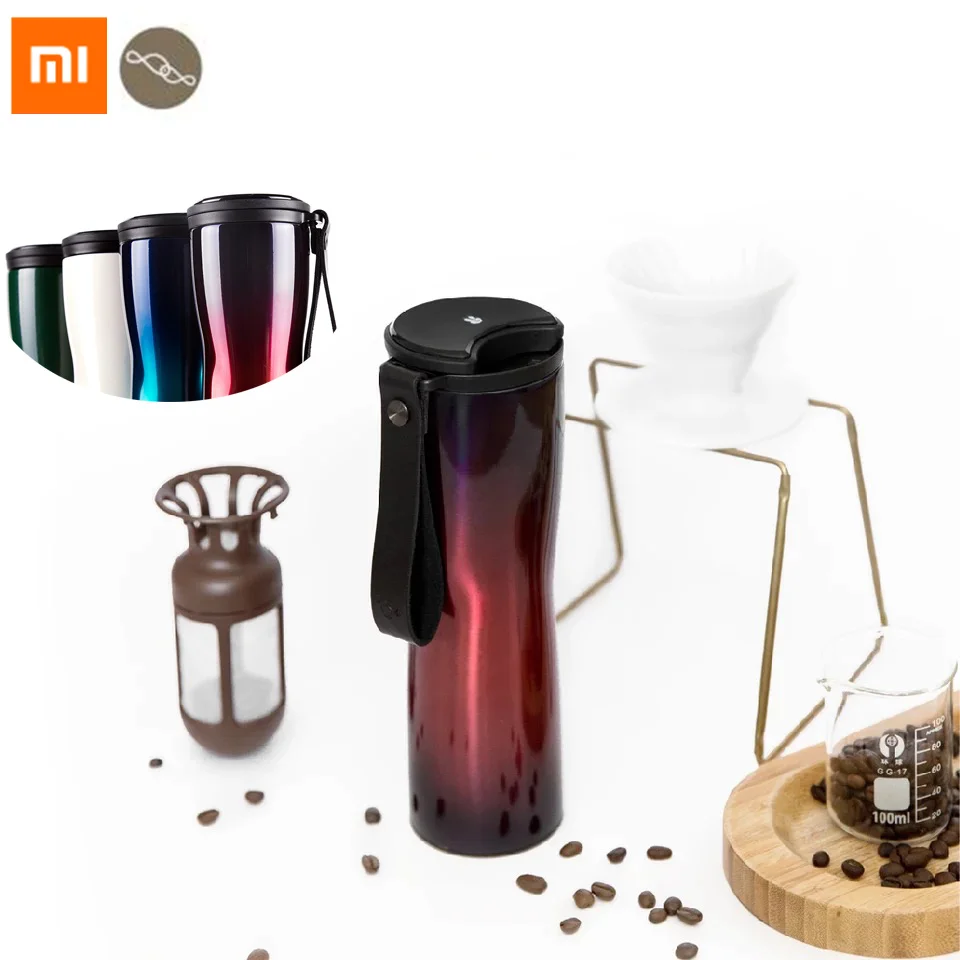 

Xiaomi Mijia KissKissfish Smart Moka Coffee Thermos Travel Mug Touch OLED Screen Temperature Stainless Steel 430ML Coffee Cup