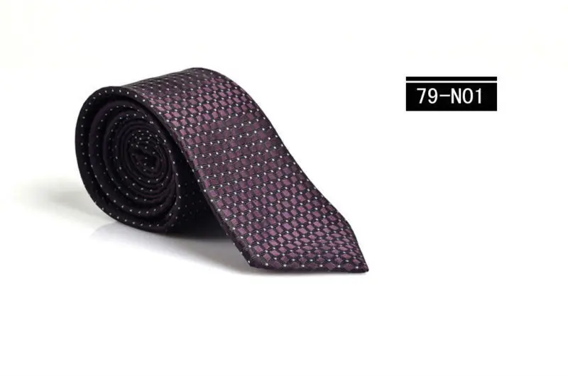 Мужской галстук модные классические галстуки для мужчин джентльменские тканые галстуки в горошек Полосатый шелковый полиэстер галстук