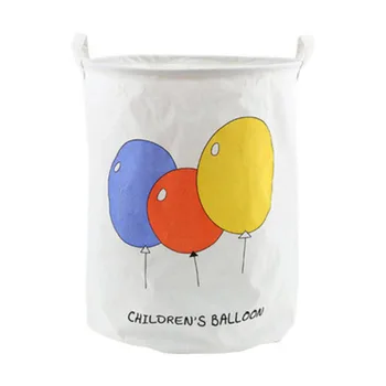 

New Cartoon balloon Waterproof Laundry Hamper Clothes Storage Baskets Home decoration storage barrel kids toy organizer basket