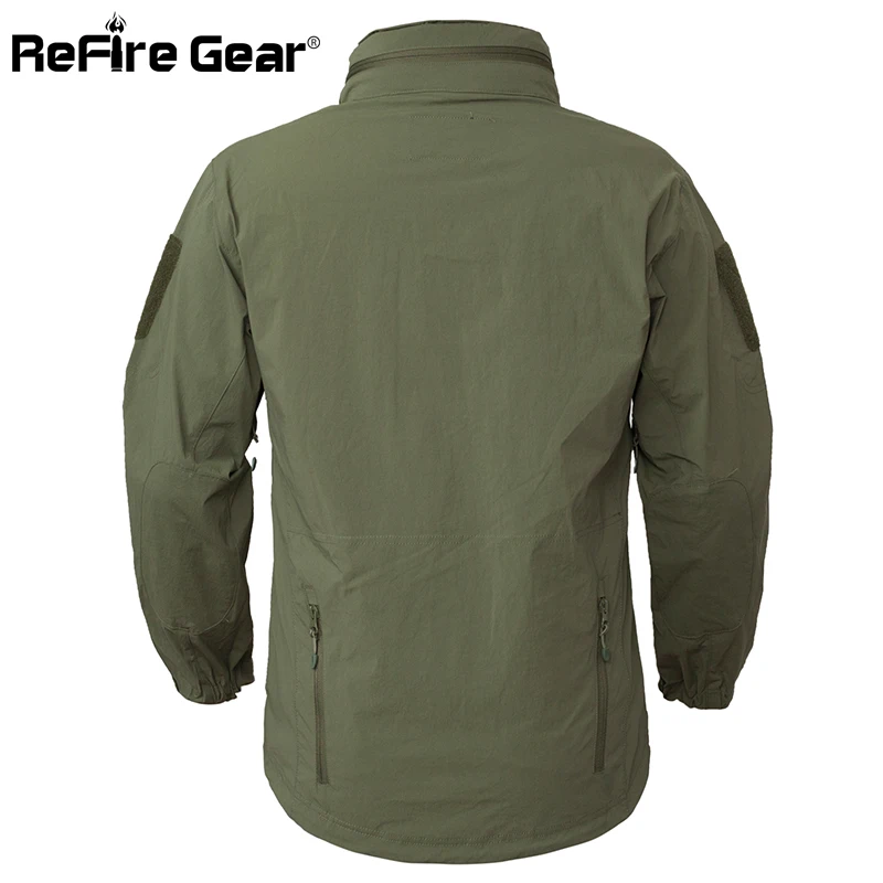 Куртка ReFire Gear Мужская тактическая легкая водонепроницаемая ветровка в стиле