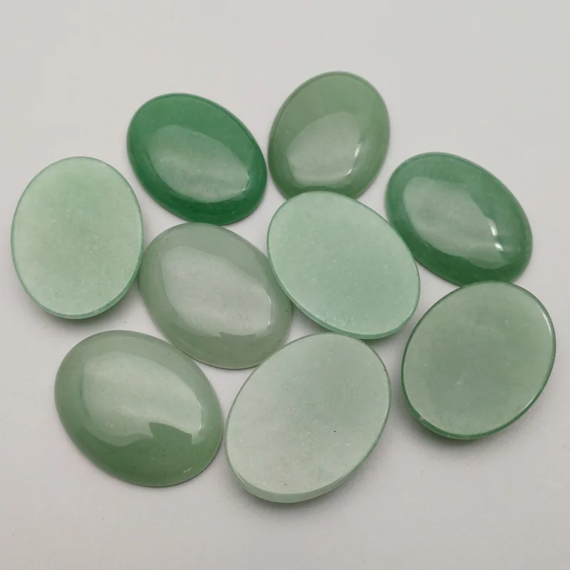Mode Naturliche Aventurin Quarz Stein Perlen 30x40mm Charms Oval Cab Cabochon Keine Loch Fur Schmuck Machen 10 Teile Los Beads Aliexpress