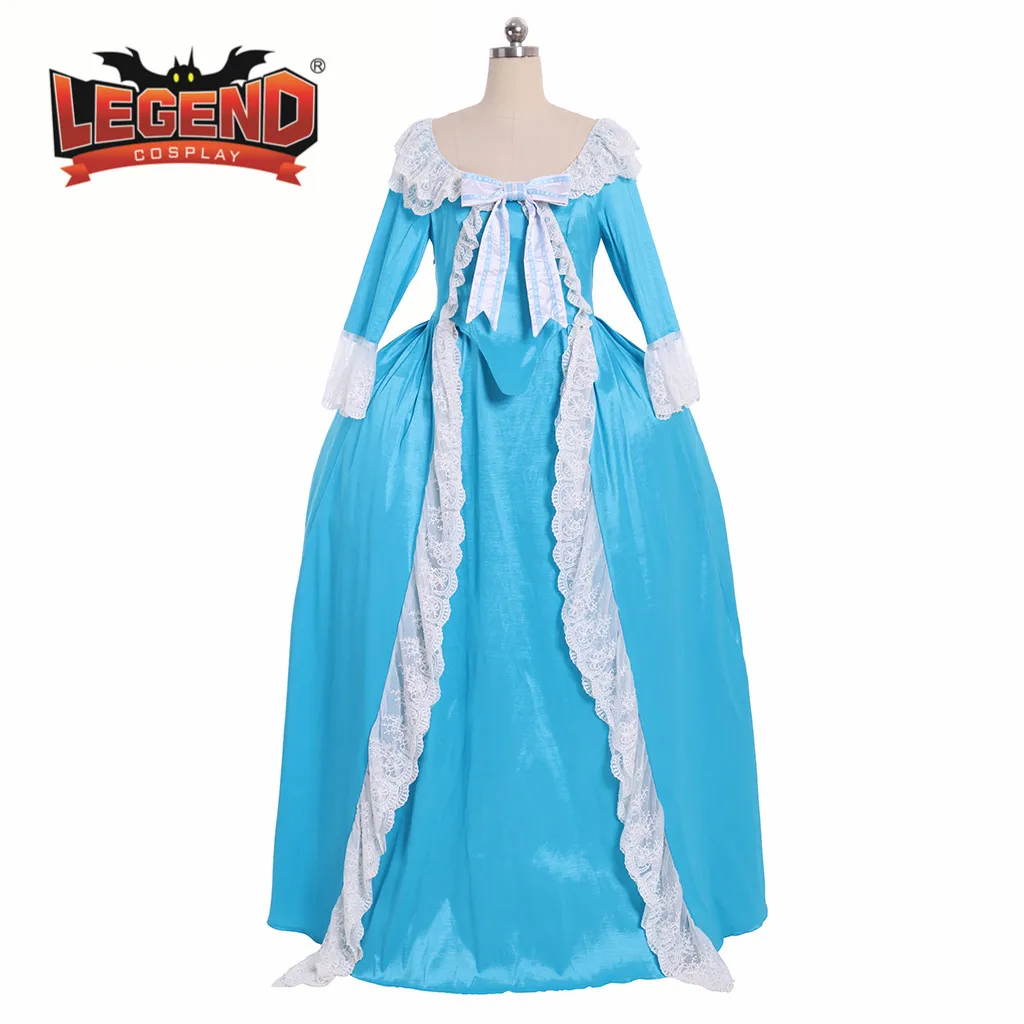 

18th century rococo Dress court dress Blue Rococo Baroque Marie Antoinette Ball Gown Dresses