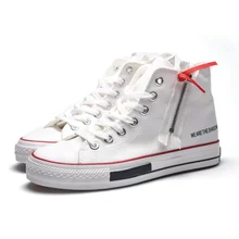 Классические ретро кроссовки уличные холщовые с застежкой-молнией плоские прогулочные туфли белые туфли Дизайнерская обувь на высокой платформе походные кроссовки