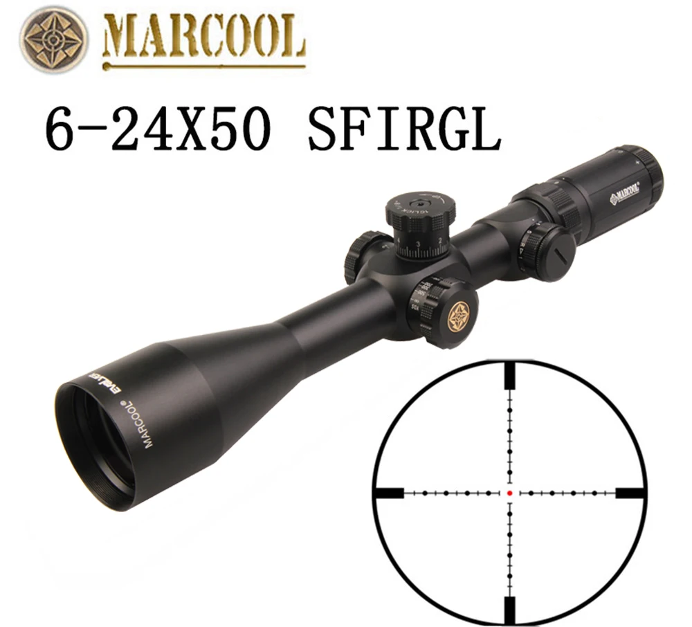 MARCOOL EVV 6-24X50 SFIRGL FFP 308 win Доступные тактические оптические снайперские оптические прицелы пистолеты Aria Compressa Jacht прицелы