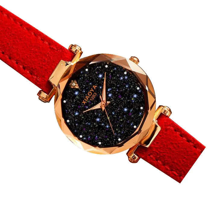 

Starry Sky Noctilucent Ma'am Wrist Watch Trend Student Quartz Watch Student Wrist Watch WT074