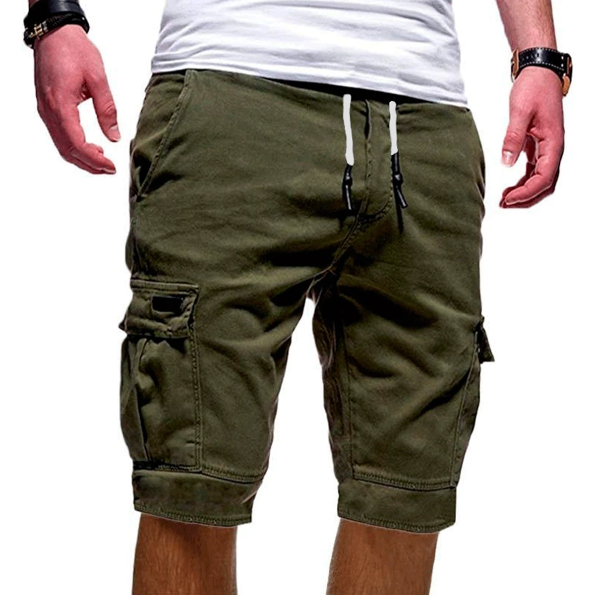 SHUJIN,, мужские шорты ДЛЯ ФИТНЕССА, повседневные брендовые штаны для тренировок, качественные шорты, мужские спортивные шорты с несколькими карманами