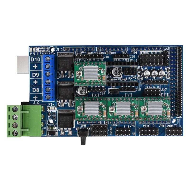 BIQU 3D-принтер Ramps 1,6 Ramps 1,5 1,4 контроллер Reprap Mendel с 3d-принтером s A4988 DRV8825 TMC2130 для деталей 3D-принтера