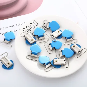 

Duckbill Buckle Strap Heart-Shaped Duckbill Clip Belt Pants Clip Metal Paint Material Children Clothing Accessories 5 Piece/Lot