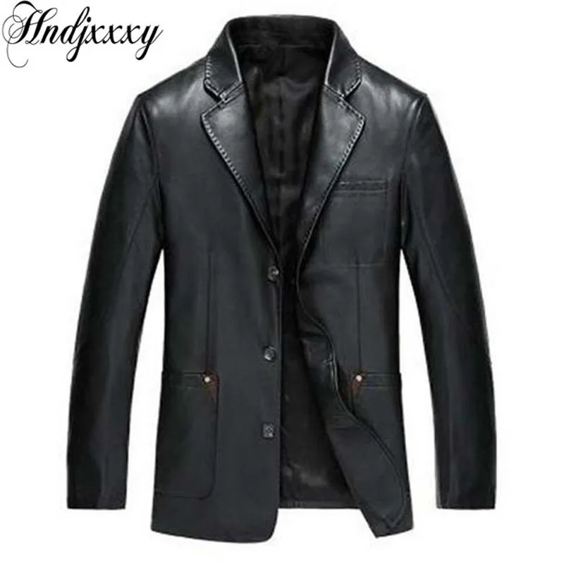 Hndjxxxy2018 New Spring and autumn PU leather clothing leather suit men ...