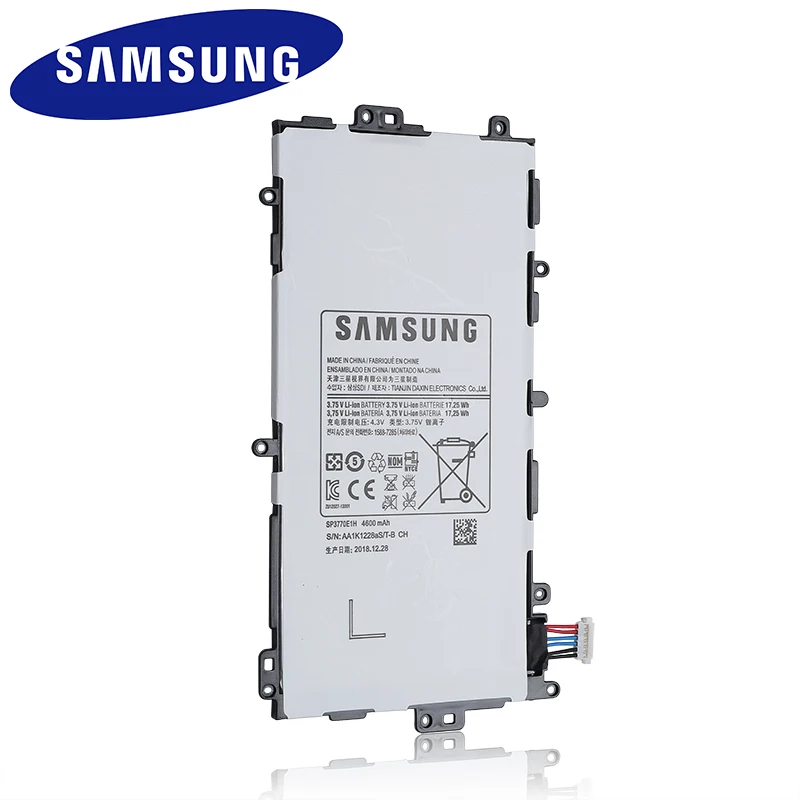 Samsung планшет батарея SP3770E1H для samsung N5100 N5120 Galaxy Note 8,0 N5110 Аутентичные сменные батареи 4600 мАч
