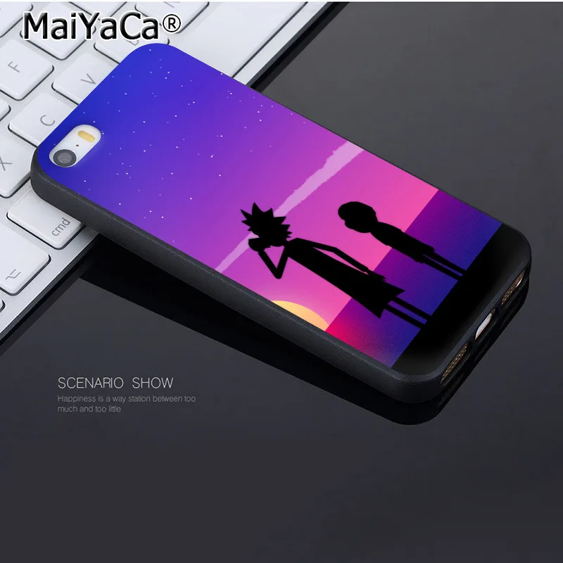 MaiYaCa для iphone 7 6 X Чехол Рик и Морти Пикл Рик Coque Оболочка Чехол для телефона для iphone 7 6X8 6s Plus 5 5S SE XS XR чехол