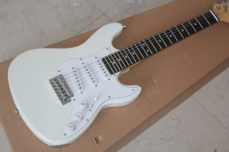 

free shipping Top quality New Arrival stratocaster Guitar white Electric Guitar
