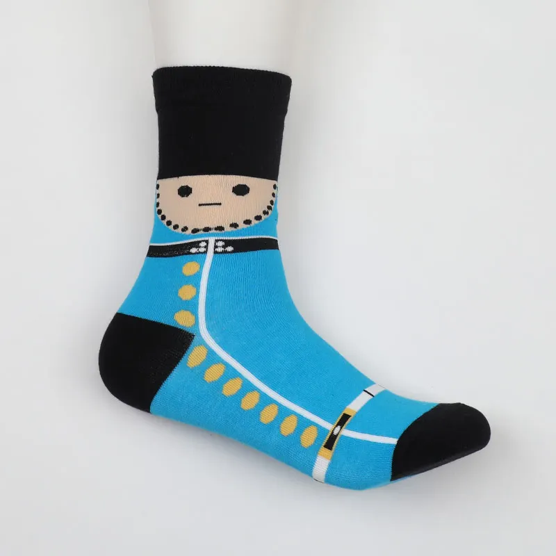 Happy sock, забавные мужские и женские Короткие хлопковые носки, цветные повседневные дизайнерские модные летние Носки с рисунком Харадзюку - Цвет: r05-21