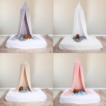 

Mosquito Net Nordic Style Kids Decoration Klamboe Dome Hanging Cotton Bed Canopy Mosquito Net Curtain For Hammock Baby Kids