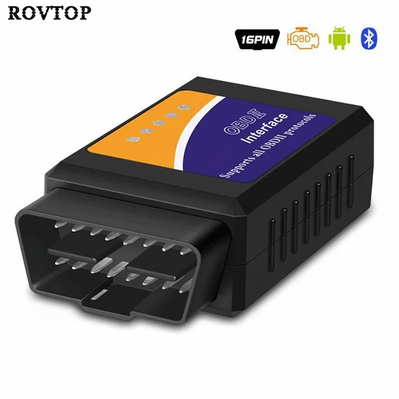 Супер Мини ELM327 V1.5 OBD2 чип PIC18F25K80 Bluetooth Авто диагностический инструмент сканер для
