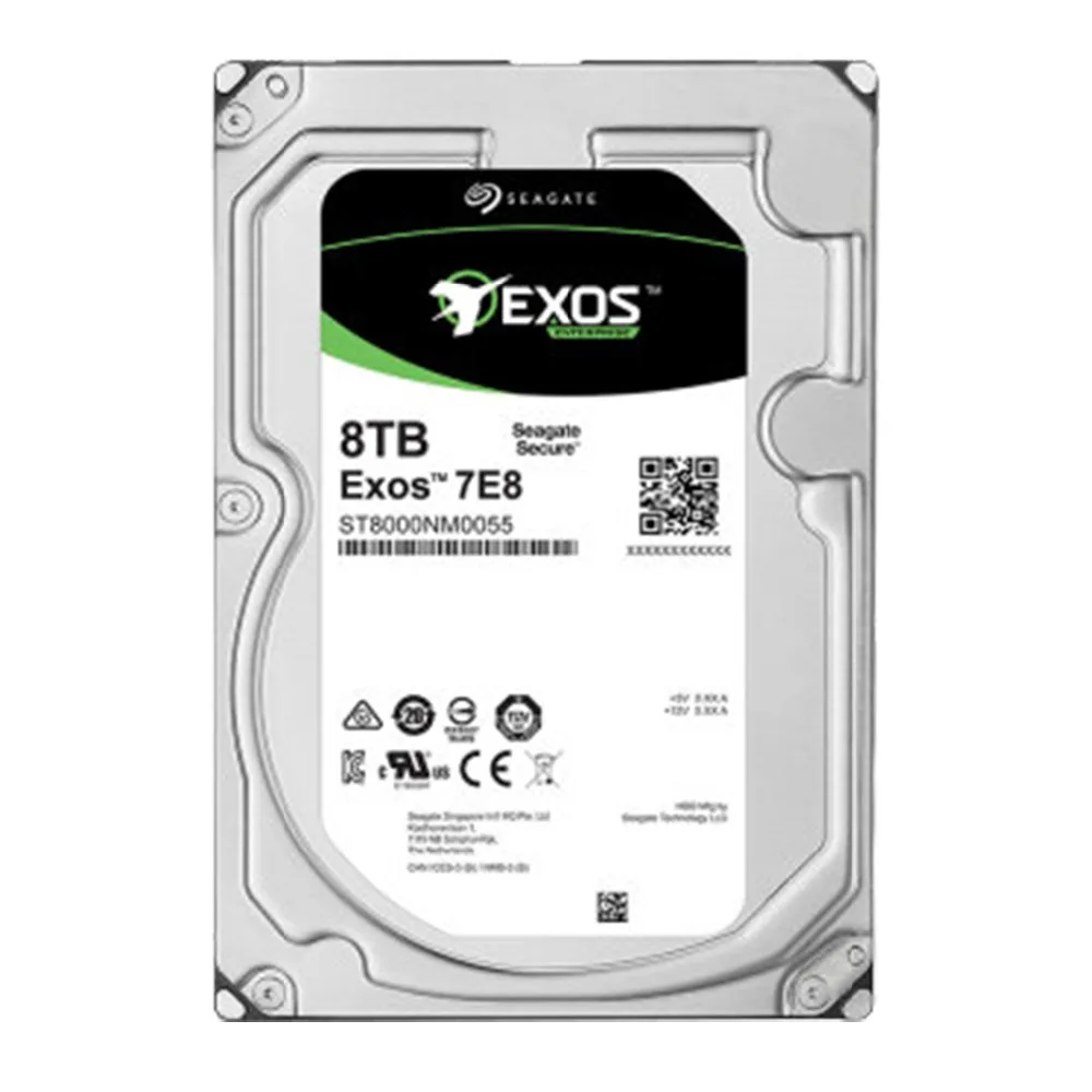 Seagate Exos 7E8 ТБ 512e SATA 256 МБ кэш 3 5 дюймовый корпоративный жесткий диск ST8000DNM0055| |