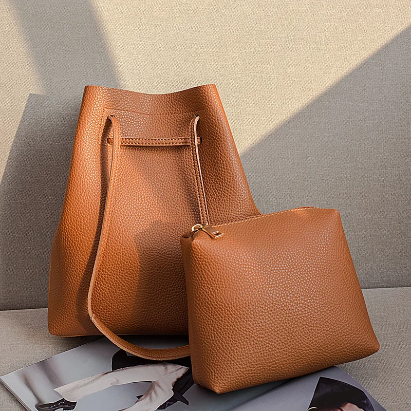 

2019 New Arrival Composite Bag PU Leather Women Messenger Bags Big Casual Handbags Fashion Designer Tote Shoulder Bag Wholesale