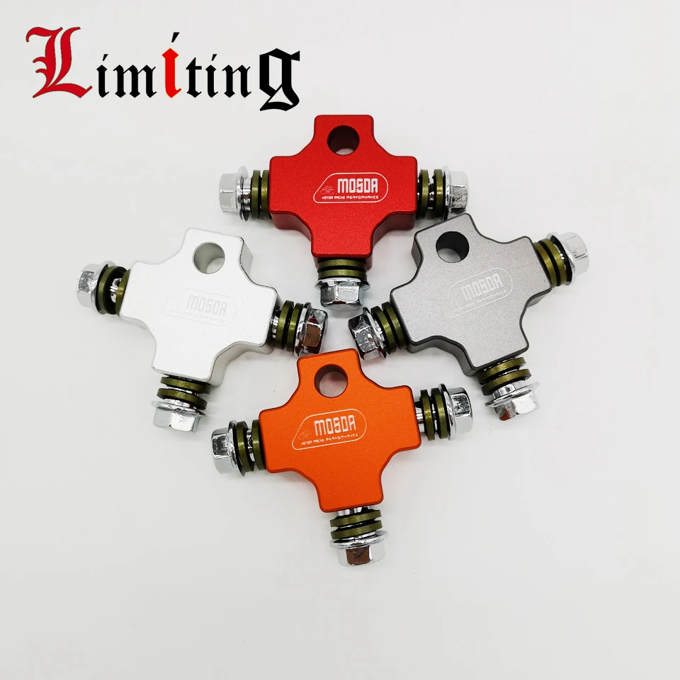 

Universal Modified Motorcycle Brake Hydraulic Tubing Tee Brake Tubing CNC 3way Adapter Tee Scooter Hose-Line/Pipe Connector Tee