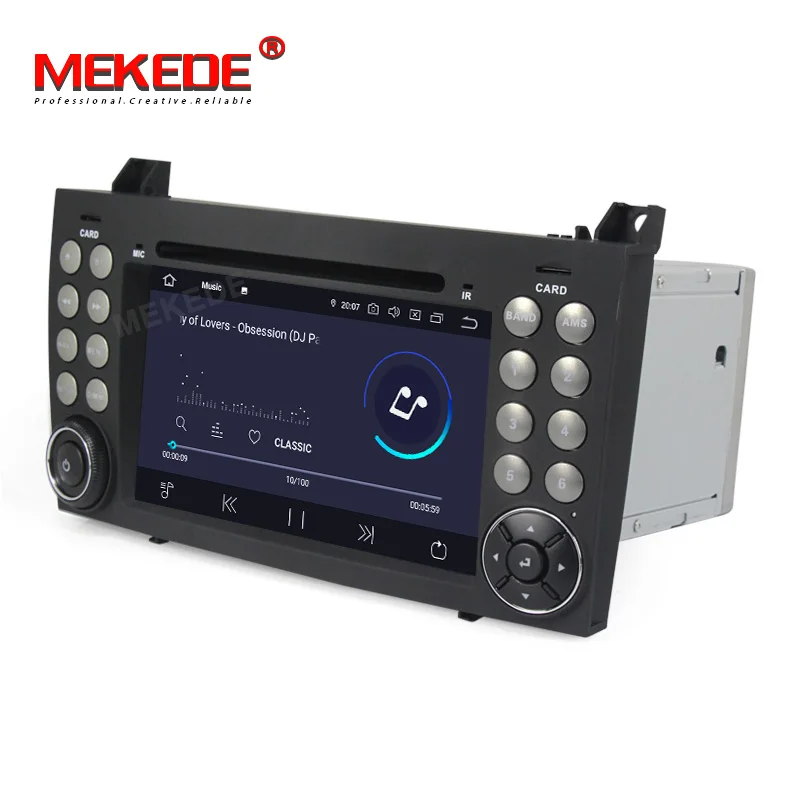 Flash Deal MEKEDE Car Multimedia player PX30 Android 9.0 car radio stereo DVD player For Benz R171 W171 Benz SLK R171 SLK200 WIFI GPS BT 3