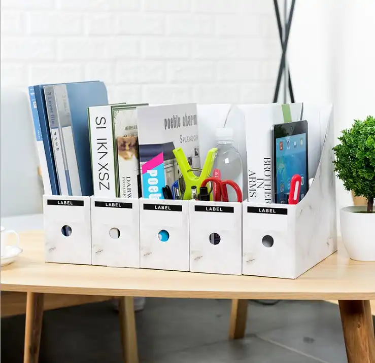 Loaao Environmental Cardboard Office Storage Organizer Box Storage Organizer Box Office