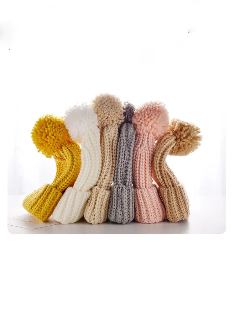 girls hat winter hats for girls winter hats for kids beanie hat pink kids hats girls boys pom pom hat (3)