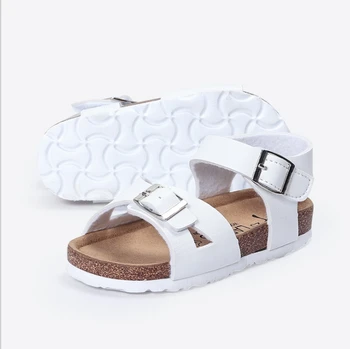

Wild fashion summer new boys sandals girls beach shoes Korean children's soft bottom baby kids Cork sandals shoes