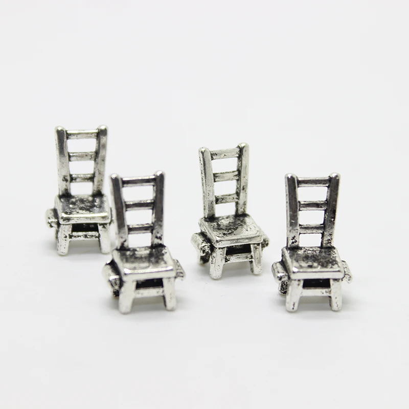20pcs-- chair charm 16*11mm Antique silver tone chair charm pendant