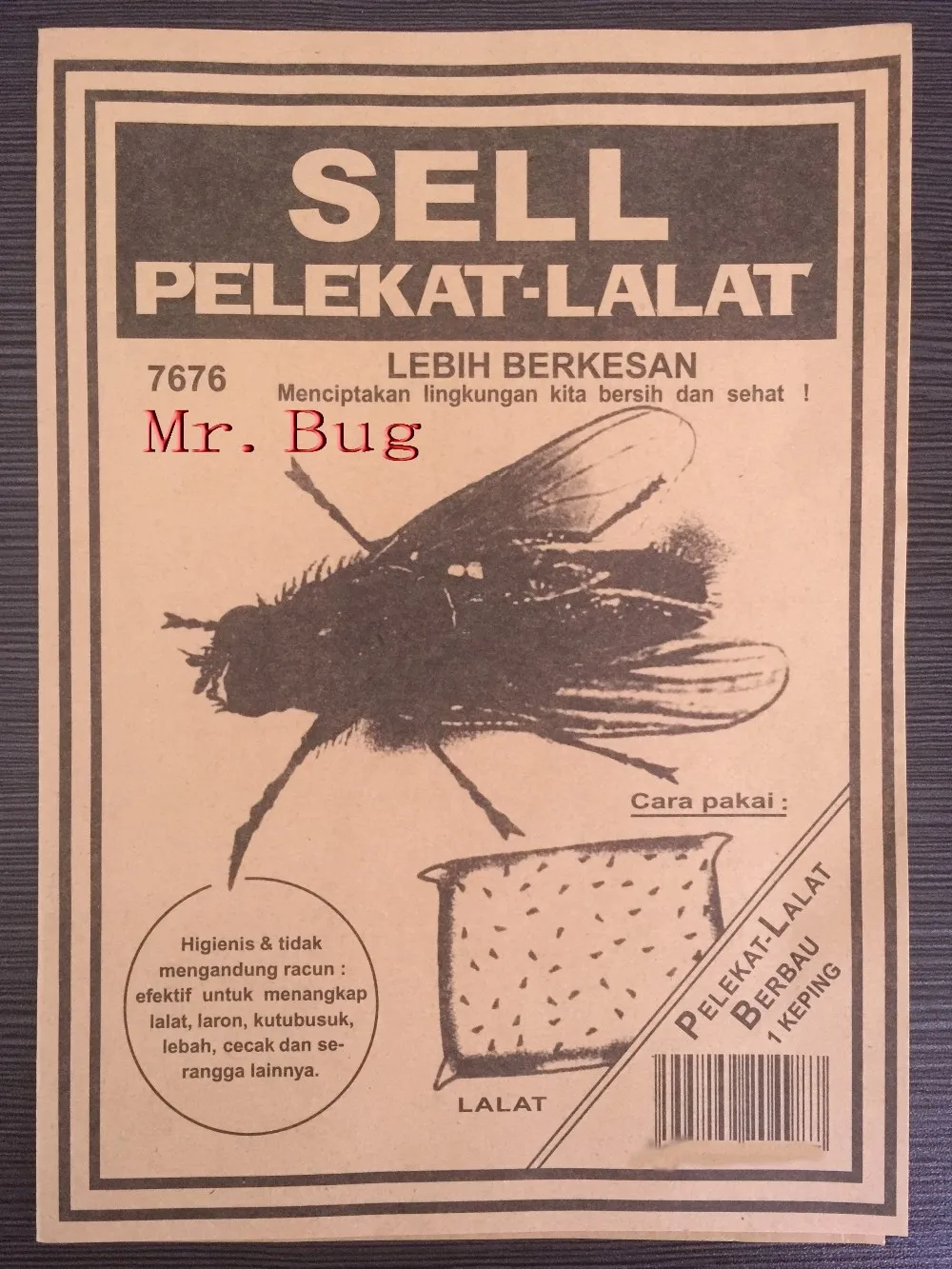 

10pcs Mr Bug Fly Glue Trap Board, Fly Killer Sticker Home Pest Control,Housefly Flies Moths Lizard Drosophila cockroach reject