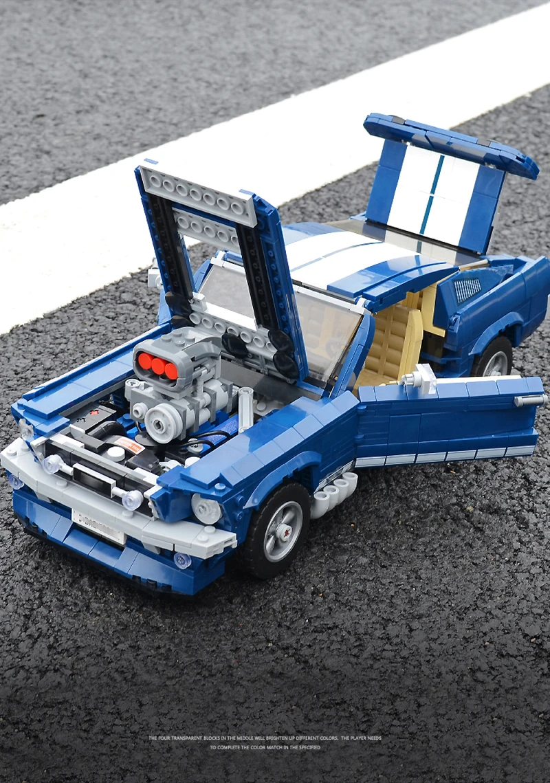 1471 шт Строительные блоки Совместимые LGSet Creator Expert Technic 21047 10265 Fords Mustang Gt500 автомобильные кирпичи игрушки подарки