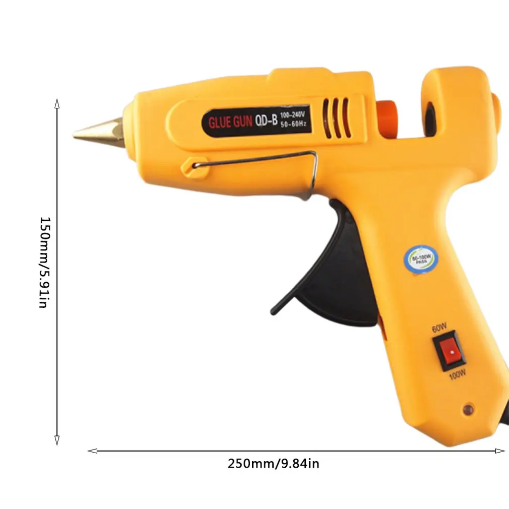 60w 100w Dual Power Hot Glue Gun High Power With Switch Glue Gun Hot Melt Glue Gun Durable Wear Resistant