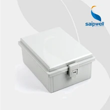 210*160*90mm ABS Waterproof Connection Box with Plastic Draw Latches / Hinge Type Enclosure SP-MG-211609