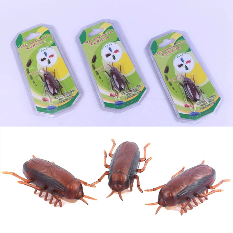 1 шт ужасные Домашние животные движение таракан электричество Поддельные Таракан игрушка насекомые шалость шутка страшный трюк жуки для Хэллоуина