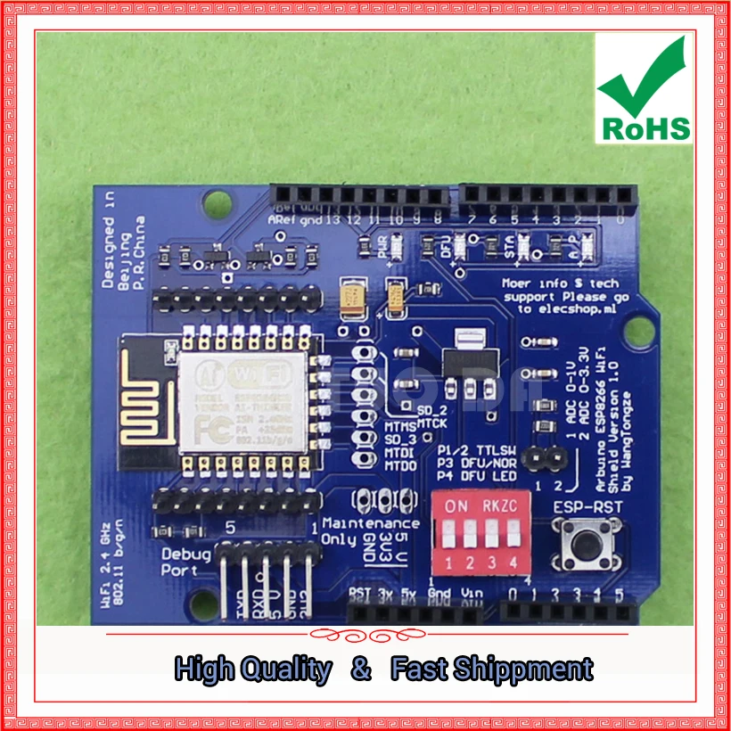 UNO A.D.N ESP8266 серийная Плата расширения WiFi shiled ESP 12E плата разработки (C2A1)|development board|board