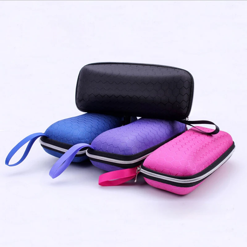 

Plastic Glasses Storage Box With Lanyard Zipper Eyewear Cases Cover Sunglasses Case For Women Eyeglass Cases For Men