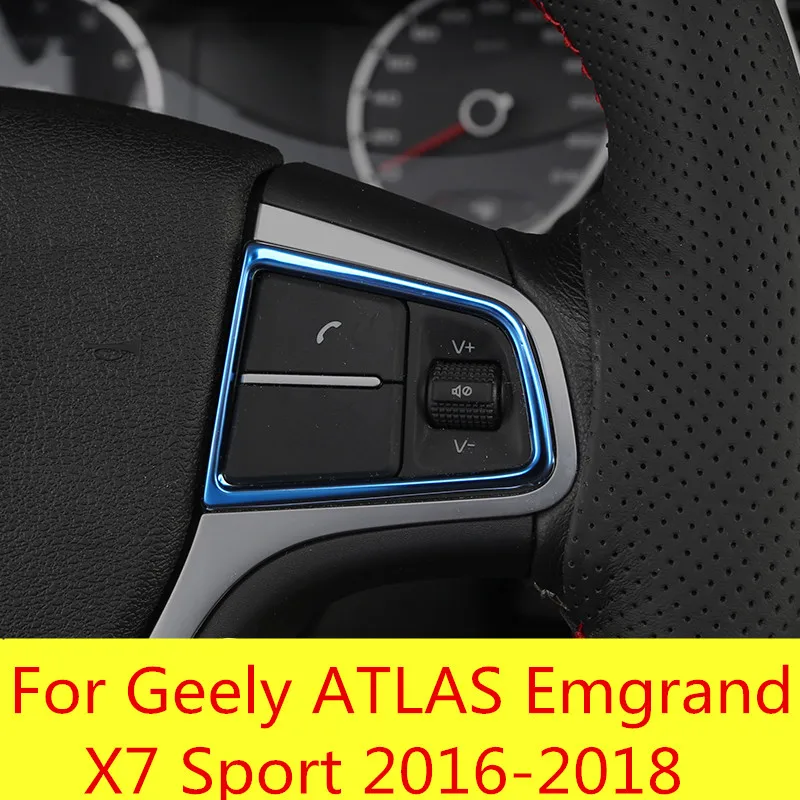 Us 10 1 32 Off Steering Wheel Sequin Decoration Patch Bright Strip Interior Car Accessories For Geely Atlas Emgrand X7 Sport 2016 2018 In Chromium