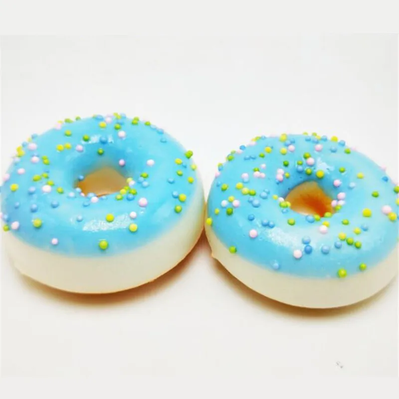 14 سنتيمتر اسفنجي الخبز دونات Squishies بطيء ارتفاع لينة ضغط محشوة اسفنجي لعب الهاتف ديكور سحر الهاتف المحمول الأشرطة